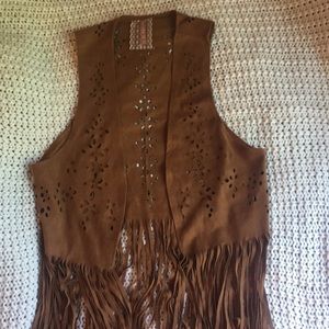 Mauve brand boho vest